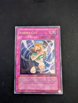Yu-Gi-Oh Karma Cut SOI-EN053 Unlimited Ultimate Rare Card - Image 1