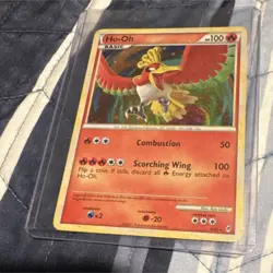 Pokemon TCG Ho-Oh Holo Rare Call of Legends Card 9/95 Basic Rainbow 2011 - Image 1