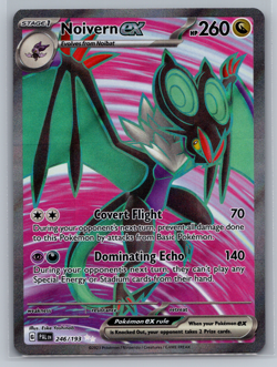 Pokemon TCG Paldea Evolved Noivern ex Full Art Holo Card 246/193 NM - Image 1