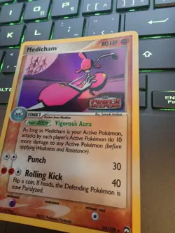 Medicham 34/108 2007 EX Power Keepers Pokemon Card TCG Reverse Holo NM-MINT - Image 3