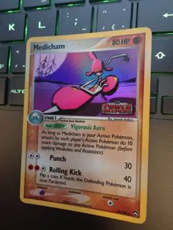 Medicham 34/108 2007 EX Power Keepers Pokemon Card TCG Reverse Holo NM-MINT - Image 4