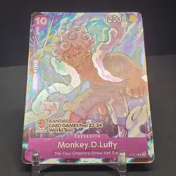 2023 One Piece Bandai Card Fest World Tour Promo Monkey.D.Luffy Rare #P-041 US - Image 5