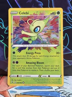Pokemon TCG Celebi Vivid Voltage Holo Card 009/185 Amazing Rare Nm English - Image 1