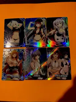 Goddess Story Waifu CCG Beautiful Anime Girls Foil Card Lot Of 6 NM #1 - Image 1