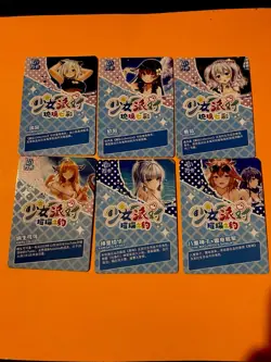 Goddess Story Waifu CCG Beautiful Anime Girls Foil Card Lot Of 6 NM #1 - Image 2