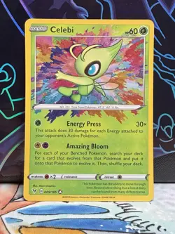 Pokemon TCG Celebi Vivid Voltage Holo Card 009/185 Amazing Rare Nm English - Image 1