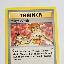 Pokemon TCG Misty’s Wrath Trainer Card Gym Heroes 114/132 Uncommon 2000 WOTC - Image 2