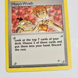 Pokemon TCG Misty’s Wrath Trainer Card Gym Heroes 114/132 Uncommon 2000 WOTC - Image 3