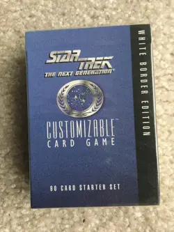 White Border Edition Star Trek The Next Generation Sealed 60 Card Starter Set - Image 1