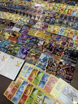 Pokemon Jumbo Card Lot of 208 and 3 Jumbo Card Binders - Image 2