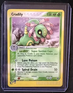 Pokemon Cradily 3/100 EX Sandstorm Holo Rare Card - Image 1