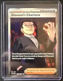 Pokemon Card - Giovanni's Charisma Scarlet & Violet 151 197/165 Ultra Rare - Image 1