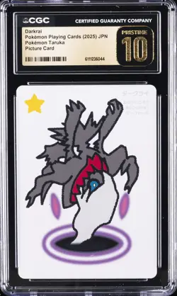 2025 POKEMON PLAYING CARDS JPN DARKRAI CGC 10 PRISTINE - Image 1