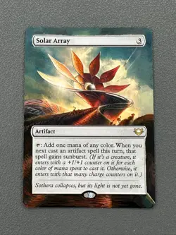 Solar Array MTG Edge of Eternities Commander Hand Painted Borderless Altered Art - Image 1