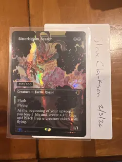 MTG - BITTERBLOOM BEARER - MYTHIC - ECL - NM - SERIALIZED #310/500 - Image 1
