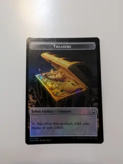MTG - Treasure/Ox Token (Foil) - Baldur's Gate NM/M Condition - Image 1