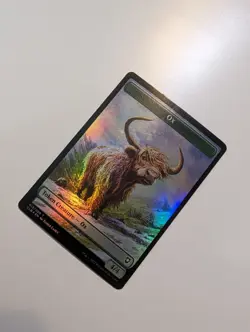 MTG - Treasure/Ox Token (Foil) - Baldur's Gate NM/M Condition - Image 3