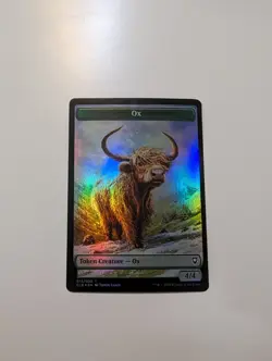 MTG - Treasure/Ox Token (Foil) - Baldur's Gate NM/M Condition - Image 4