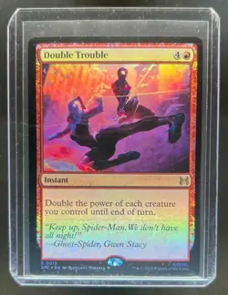 2025 Magic Marvel's Spider-Man Double Trouble Spider Man Eternal Foil Rare #0013 - Image 1