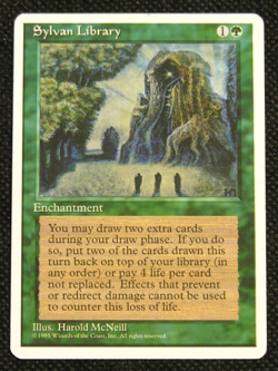 Sylvan Library - MTG Magic the Gathering 4th Edition - NM - Image 1