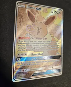 Eevee GX SM233 Sm Holo Black Star Promo Pokemon Card TCG Alternative Art LP+/NM- - Image 4