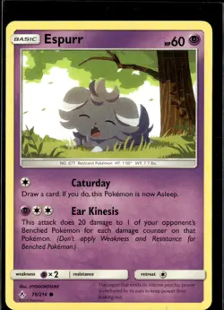 Pokemon Espurr 79/214 Unbroken Bonds Non Holo Common 2 Card Lot - Image 1