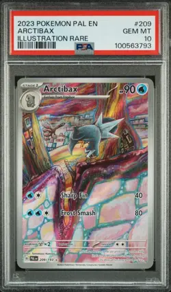 Pokemon 2023 Arctibax 209/193 Illustration Rare Paldea Evolved GEM MINT PSA 10 - Image 1