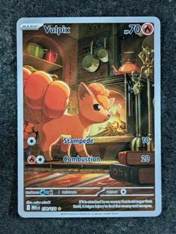 2025 Pokemon VULPIX 138/132 Mega Evolution Illustration Rare Holo English - Image 1