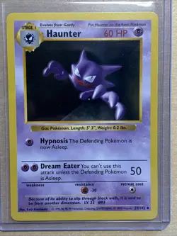 Pokemon TCG Haunter Shadowless Non Holo Rare 29/102 Base Set NM / LP - Image 1