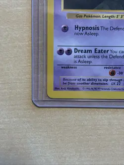 Pokemon TCG Haunter Shadowless Non Holo Rare 29/102 Base Set NM / LP - Image 5