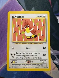 Pokemon TCG - FARFETCH'D - 1ST EDITION - 43/64 - NEO REVELATION (2001) WOTC - LP - Image 1