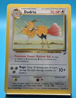Pokemon TCG Dodrio - 37/130 Base Set 2 Uncommon NM Vintage Nintendo Pokemon WOTC - Image 1
