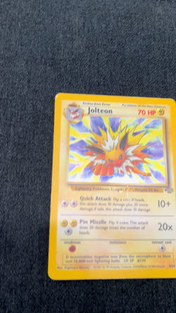 Pokemon TCG Jolteon Jungle 4/64 Holo Unlimited Holo Rare LP - Image 2