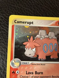 Pokemon TCG Camerupt 4/109 Swirl Holo Rare EX Ruby & Sapphire LP Condition - Image 2