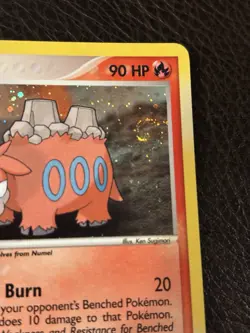 Pokemon TCG Camerupt 4/109 Swirl Holo Rare EX Ruby & Sapphire LP Condition - Image 3