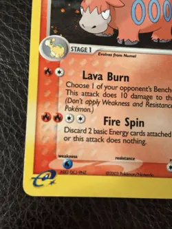 Pokemon TCG Camerupt 4/109 Swirl Holo Rare EX Ruby & Sapphire LP Condition - Image 5