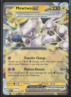 Mewtwo ex 058/182 Pokemon Paradox Rift - Image 1