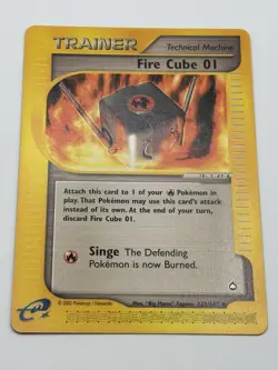 Pokemon Fire Cube 01 Aquapolis TCG 122/147 LP - Image 2