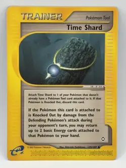 Pokemon TCG Time Shard 135/147 Trainer TCG Aquapolis LP - Image 1