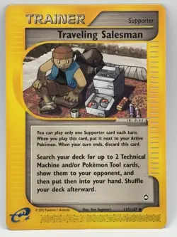 Pokemon Traveling Salesman 137/147 Aquapolis Uncommon Trainer LP - Image 1