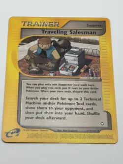 Pokemon Traveling Salesman 137/147 Aquapolis Uncommon Trainer LP - Image 2