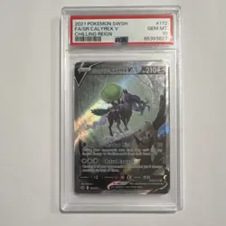 Pokemon Shadow Rider Calyrex V Full Art Ultra Rare Holo 172/198 PSA 10 - Image 1