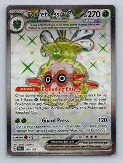 Pokemon SV02: Paldea Evolved #230/193 Forretress ex Ultra Rare - Image 1