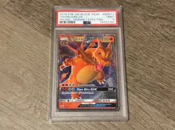 2019 Pokemon PM SM Black Star #SM211 Charizard GX Promo Hidden Fates PSA 9 Mint - Image 1