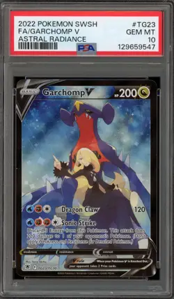 Pokemon Garchomp V Astral Radiance Trainer Gallery Full Art #TG23 PSA 10 - Image 1
