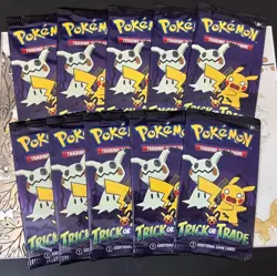 Pokemon TCG Trick Or Trade 2023 Bundle Lot 10x Sealed Packs Out Of Production - Image 1