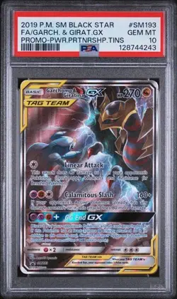 Pokemon Garchomp & Giratina GX 2019 SM Black Star Promo #SM193 PSA 10 - Image 1