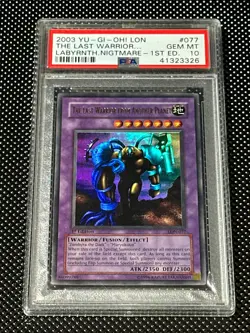 YUGIOH PSA 10 The Last Warrior from Another Planet LON-077 Ultra 1st Edition - Image 1