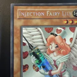 Yugioh Injection Fairy Lily LOD-100 Secret Rare 1st Edition NM (1) - Image 2