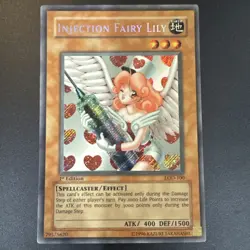 Yugioh Injection Fairy Lily LOD-100 Secret Rare 1st Edition NM - Image 1
